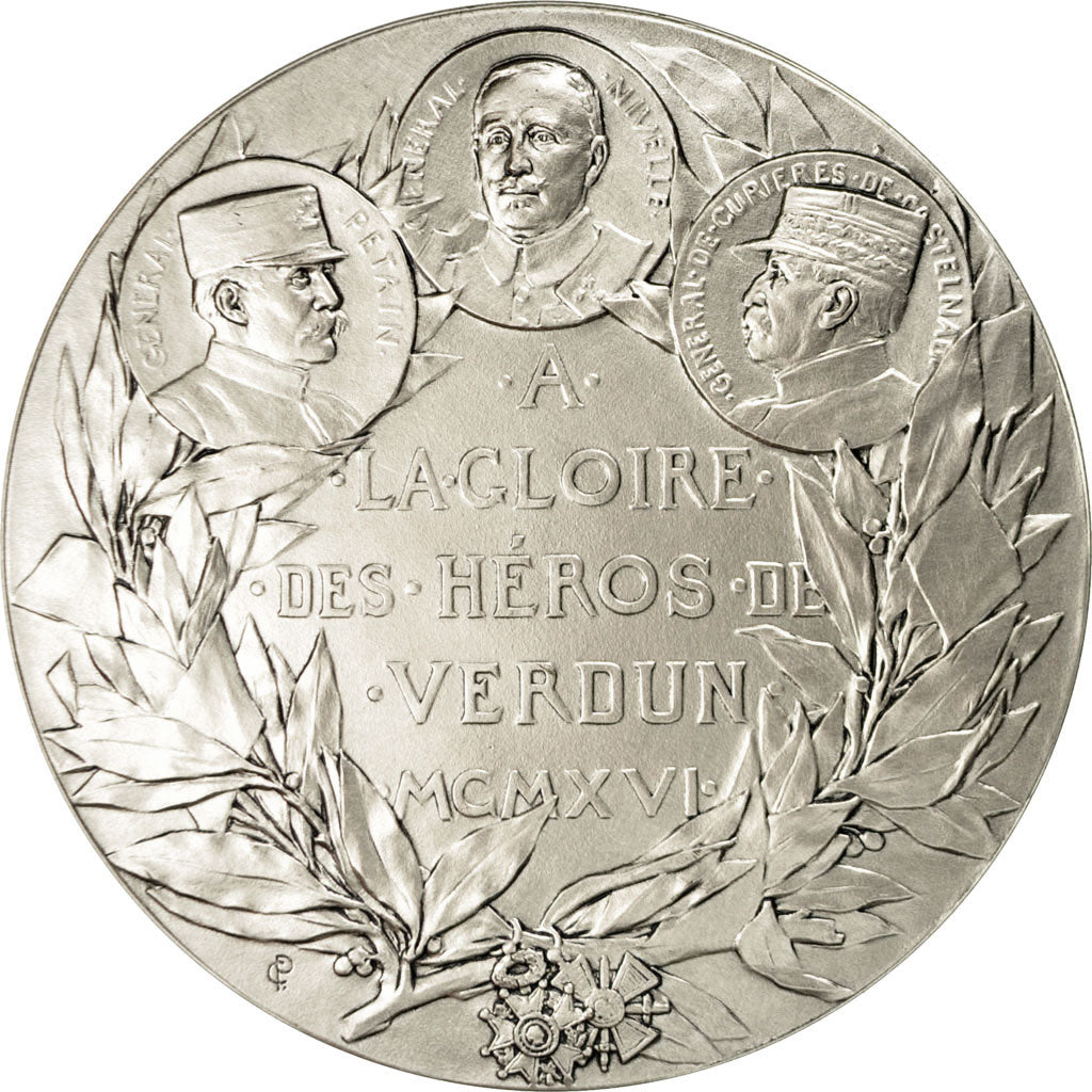 Francja, Medal, Première Guerre Mondiale, Les Héros de Verdun, MS(65-70)