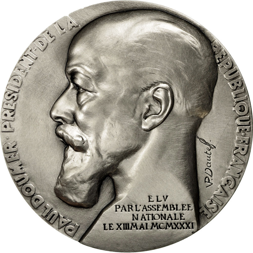 France, Medal, Les Présidents de la République, Paul Doumer, Dautel
