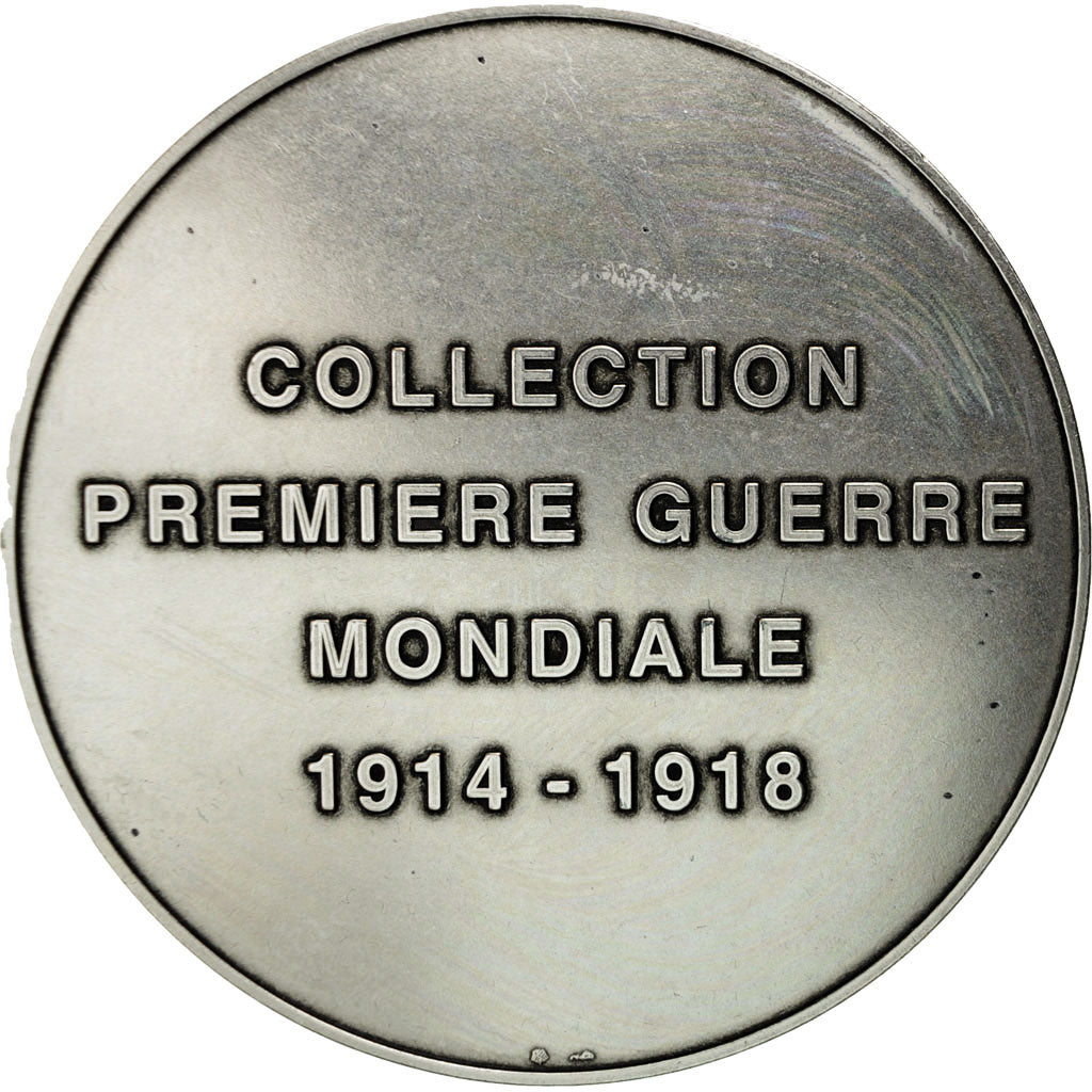 Francja, Medal, Le général Mangin devant Douaumont, Pillet, MS(65-70), Brąz