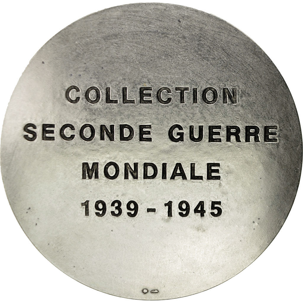 France, Medal, Seconde Guerre Mondiale, Eisenhower, MS(64), Silvered bronze