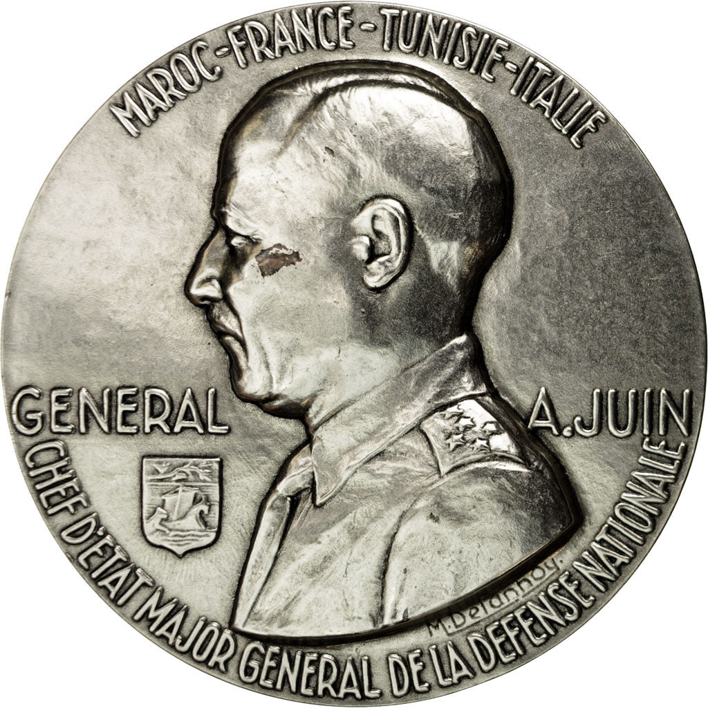 France, Medal, Seconde Guerre Mondiale, Général Juin, Delannoy, MS(64)