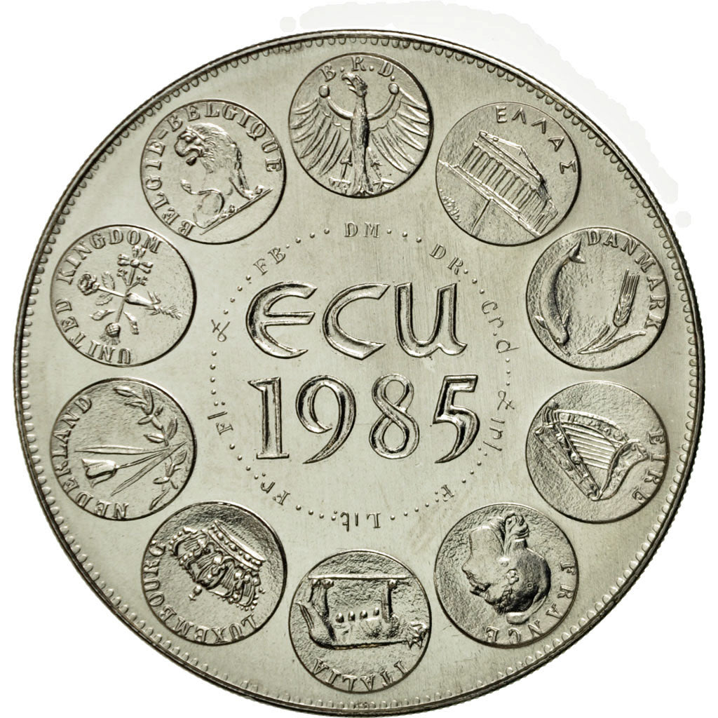 France, Médaille, Ecu Europa, Marianne, 1985, Rodier, FDC, Argent