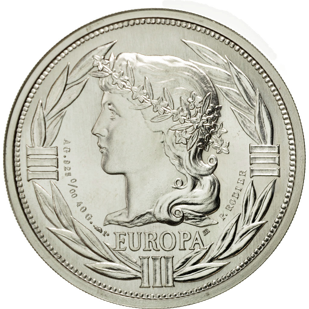 France, Médaille, Ecu Europa, Marianne, 1989, Rodier, FDC, Argent