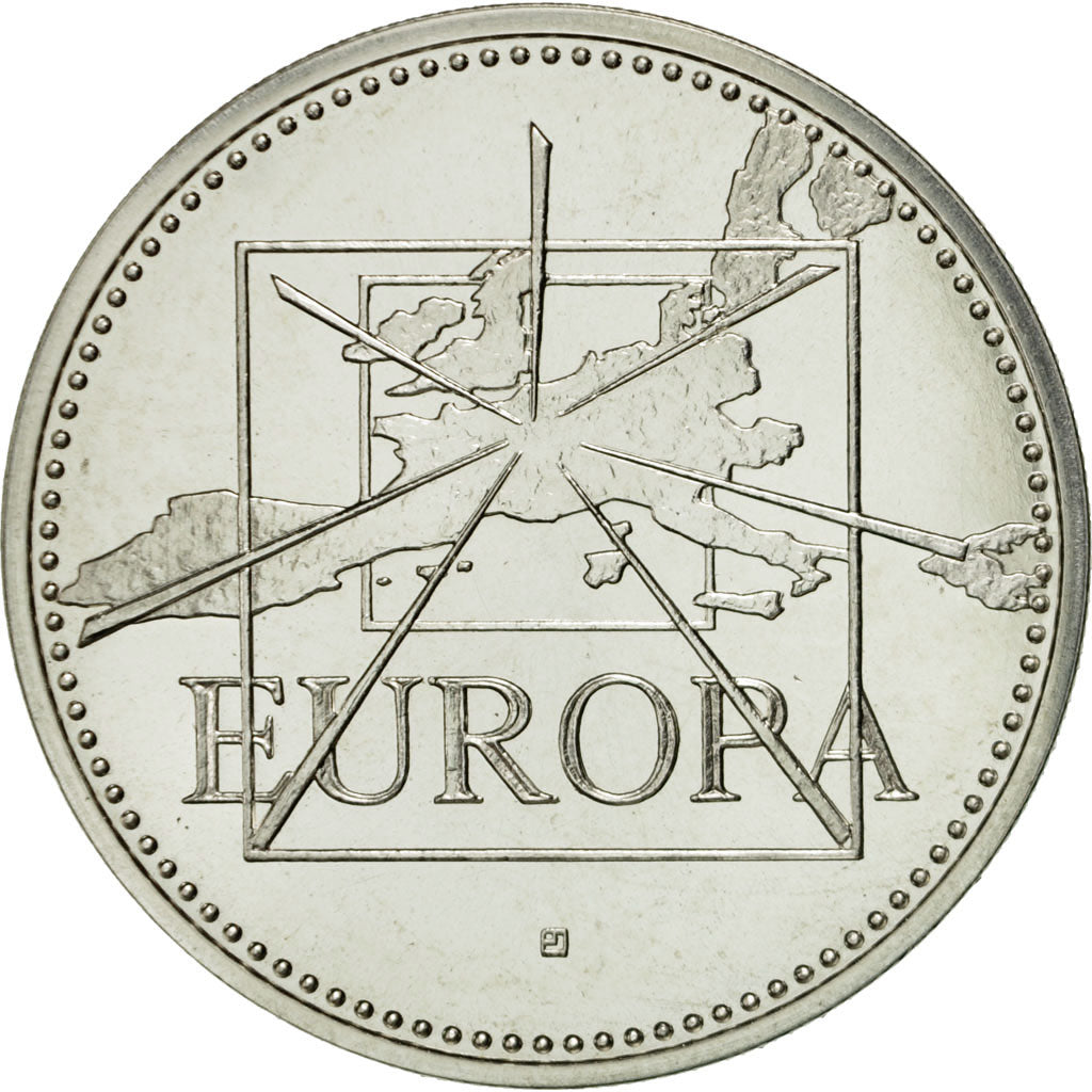 France, Medal, Ecu Europa, 1995, Jimenez, MS(65-70), Silver