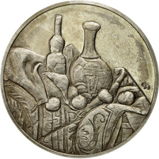 France, Medal, Nature Morte, Paul Cézanne, MS(60-62), Silver