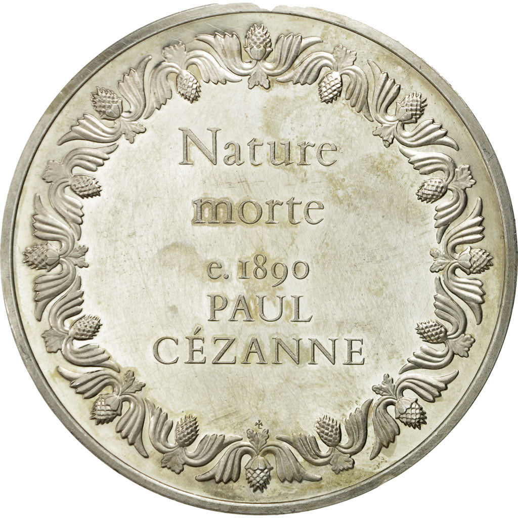 France, Medal, Nature Morte, Paul Cézanne, MS(60-62), Silver