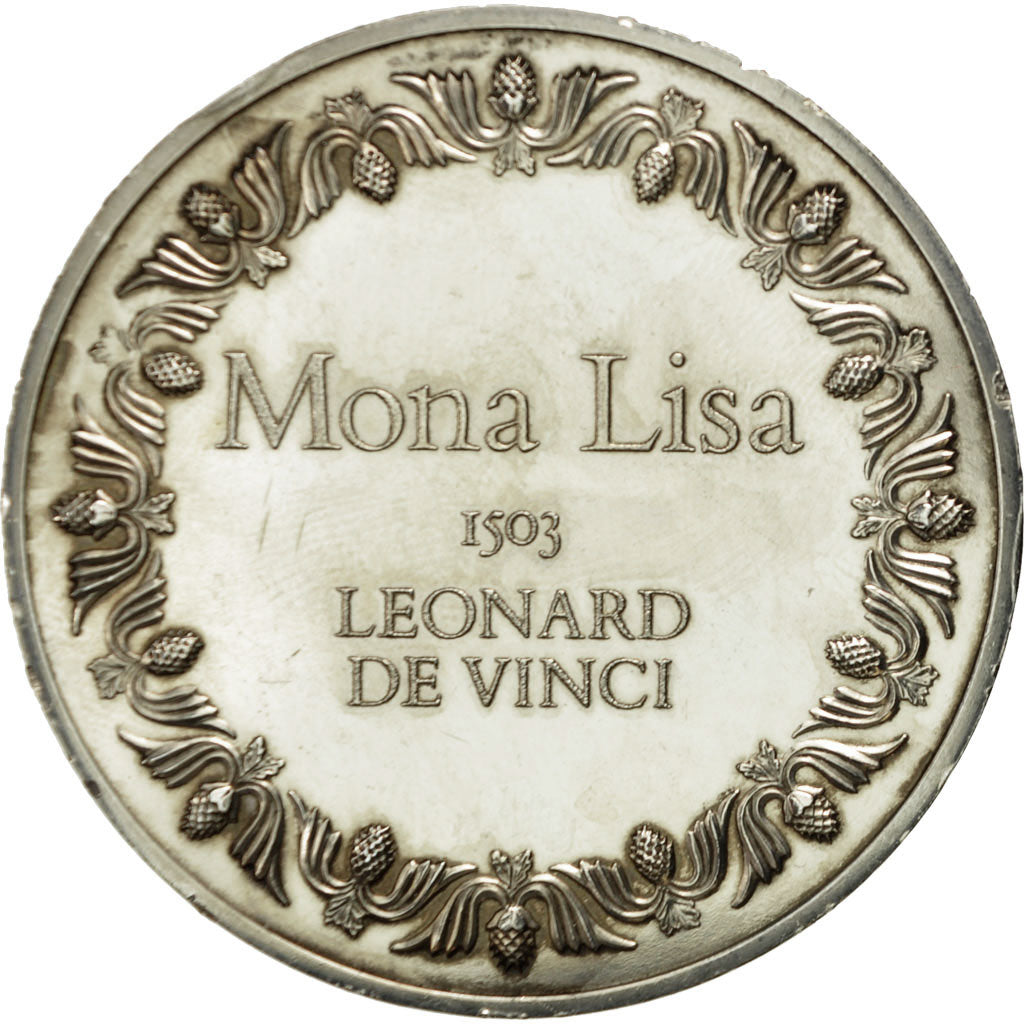 France, Médaille, Mona Lisa, Léonard de Vinci, SUP+, Argent