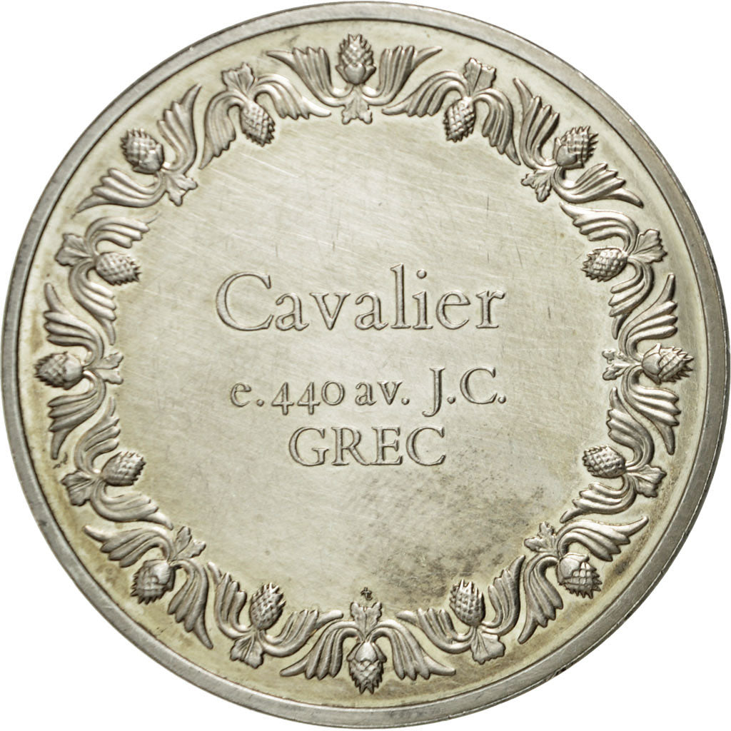 Frankreich, Medaille, Cavalier grec, VZ+, Silber