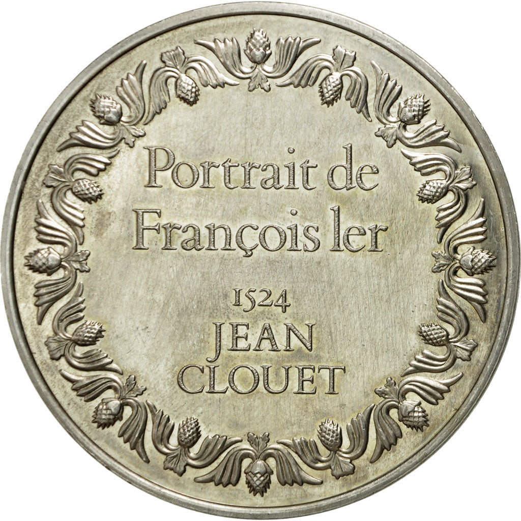 Frankreich, Medaille, Portrait de François Ier, Jean Clouet, VZ+, Silber