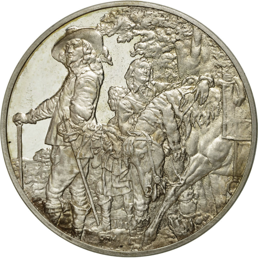 Frankreich, Medaille, Portrait de Charles Ier d'Angleterre, Antoine Van Dick