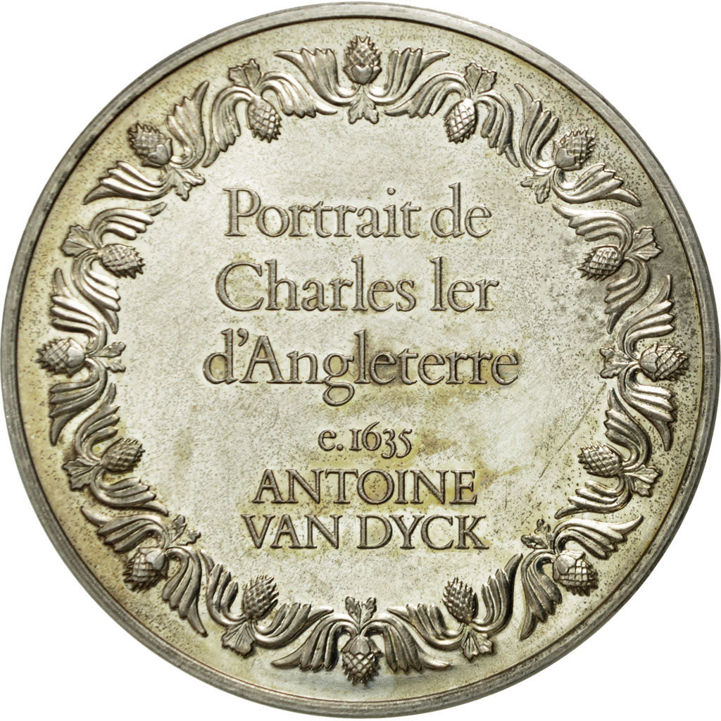 Frankreich, Medaille, Portrait de Charles Ier d'Angleterre, Antoine Van Dick