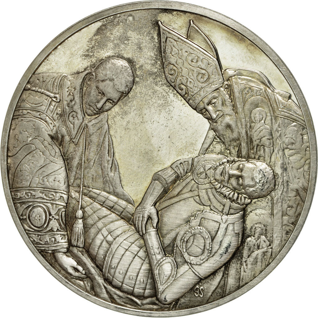 Frankreich, Medaille, L'enterrement du comte d'Orgaz, Le Greco, VZ+, Silber