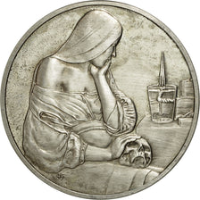 France, Medal, La Veilleuse, Georges de la Tour, MS(60-62), Silver