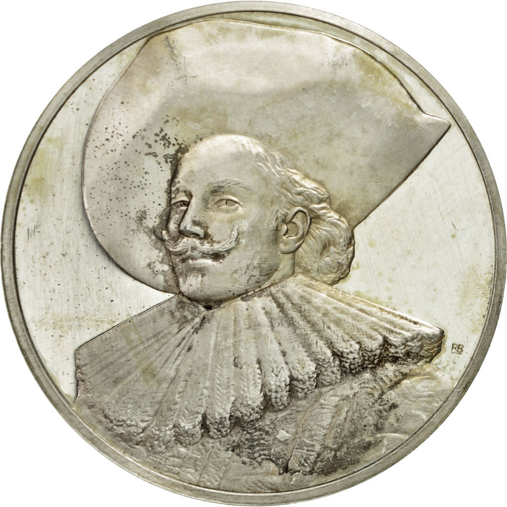 France, Médaille, Le Cavalier Rieur, Frans Hals, SUP+, Argent