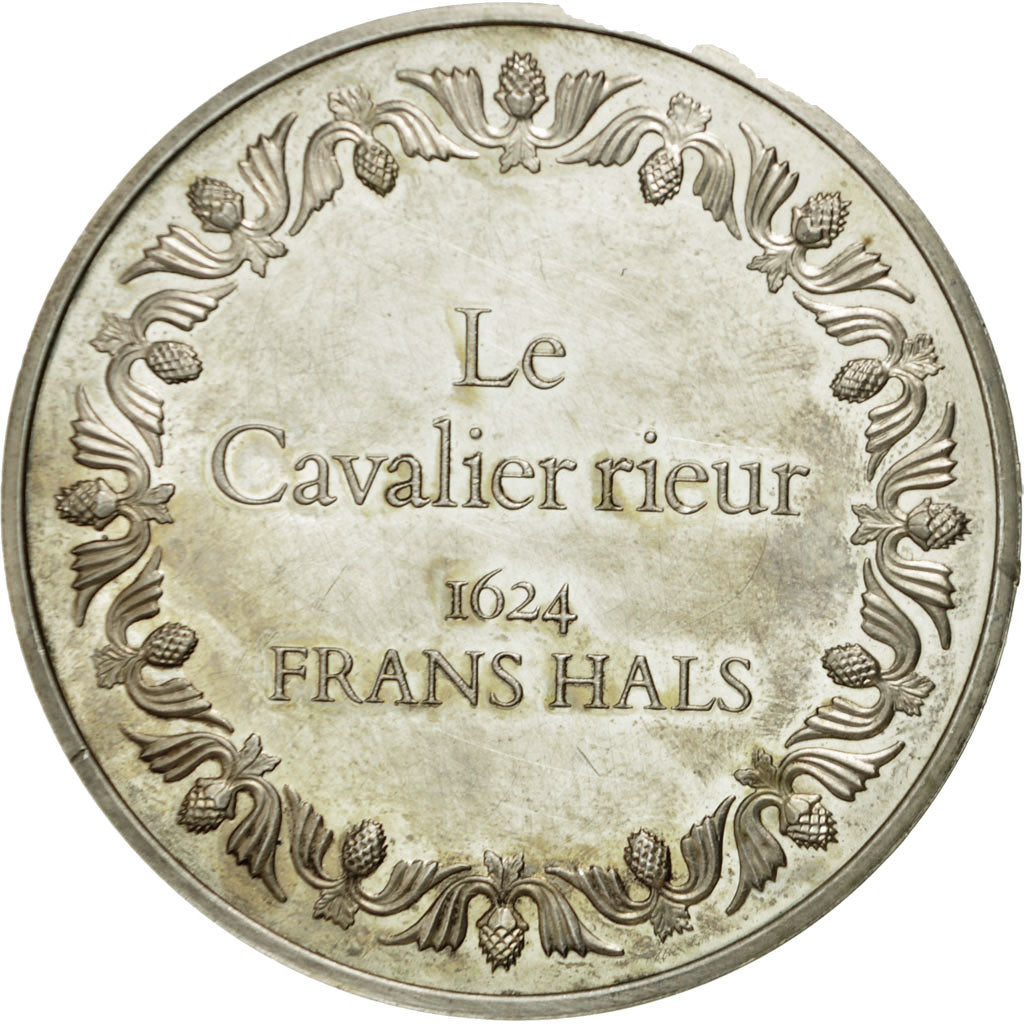 France, Médaille, Le Cavalier Rieur, Frans Hals, SUP+, Argent