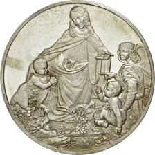 France, Médaille, La Vierge au Rocher, Leonard de Vinci, SUP+, Argent