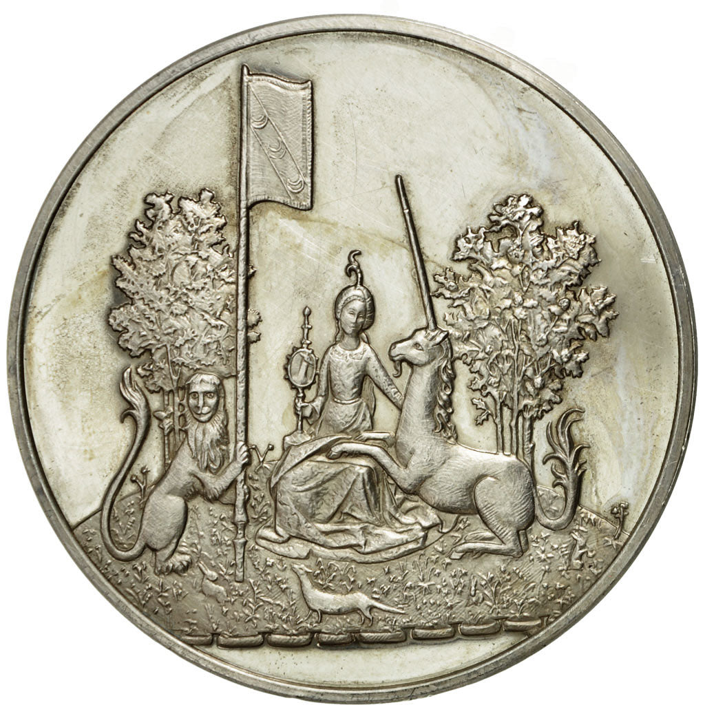France, Médaille, La Dame à la Licorne, Anonyme, SUP+, Argent