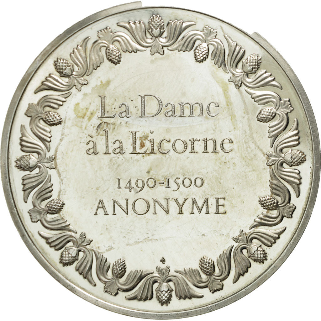 France, Médaille, La Dame à la Licorne, Anonyme, SUP+, Argent