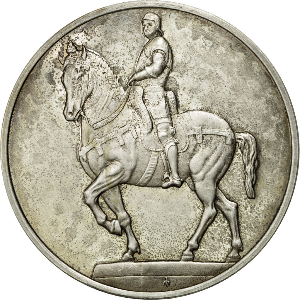 France, Médaille, Le Colleone,Andréa Del Verrocchio, SUP+, Argent