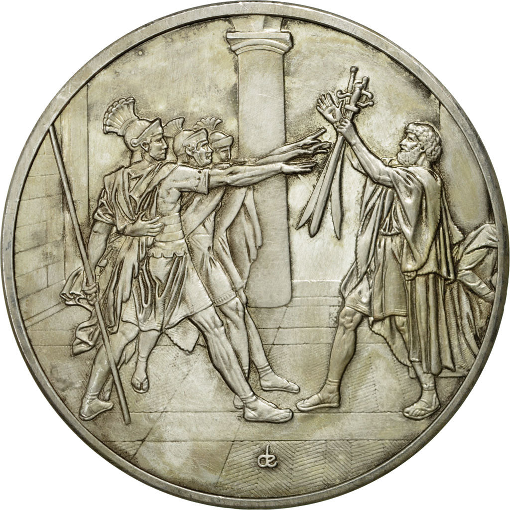 Frankreich, Medaille, Le Serment des Horaces, Jacques Louis David, VZ+, Silber