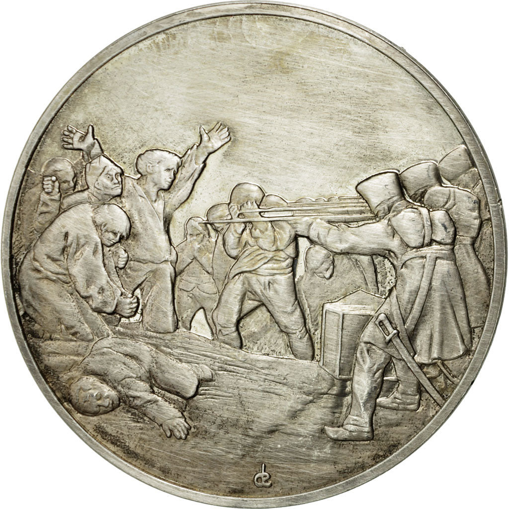 France, Médaille, Le 3 Mai 1808, Francisco de Goya y Lucientes, SUP+, Argent