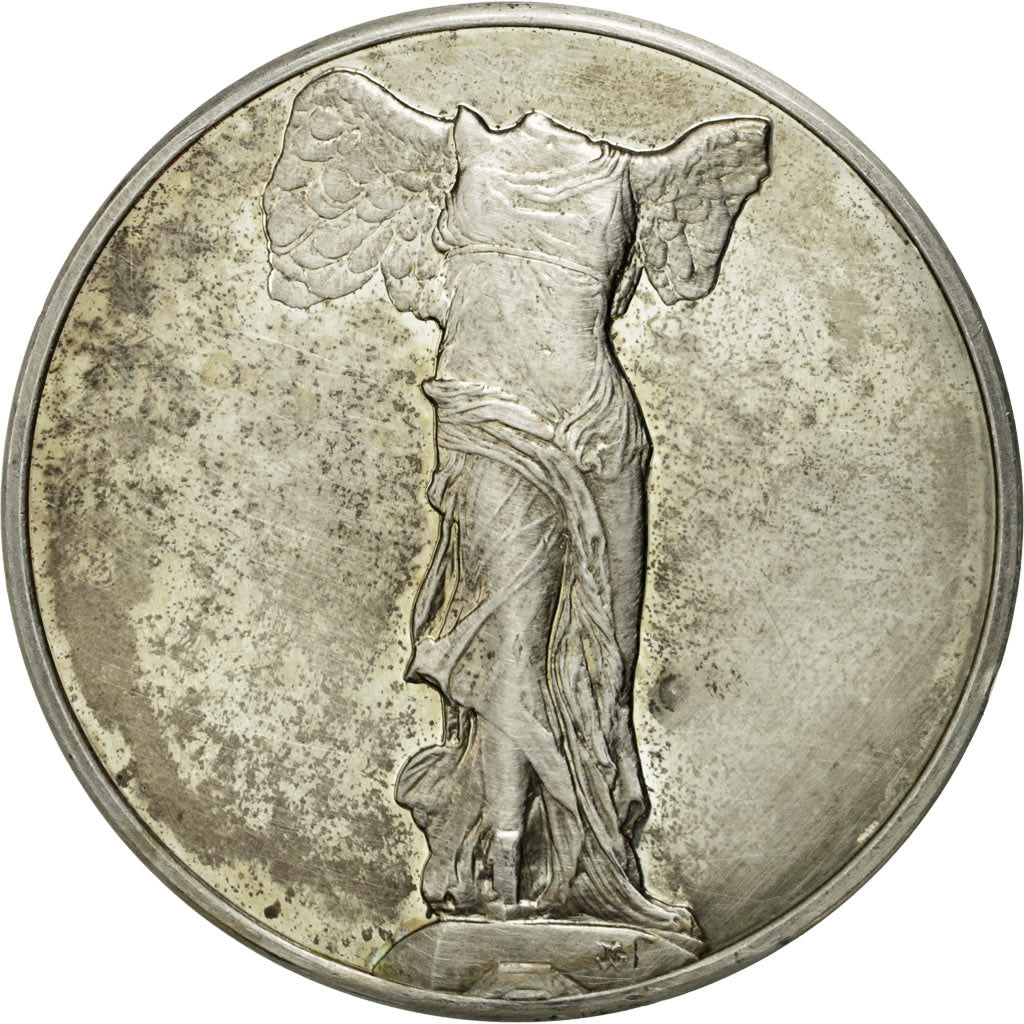 France, Médaille, La Victoire de Samothrace, Grèce, SUP+, Argent
