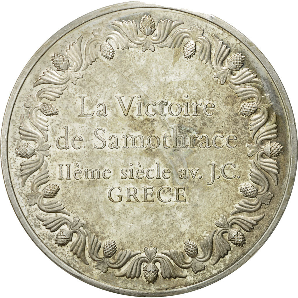 France, Médaille, La Victoire de Samothrace, Grèce, SUP+, Argent