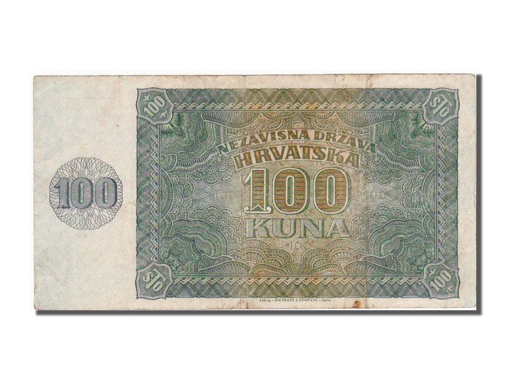 Croatia, 100 Kuna, 1941, KM #2a, AU(50-53), C 3375305