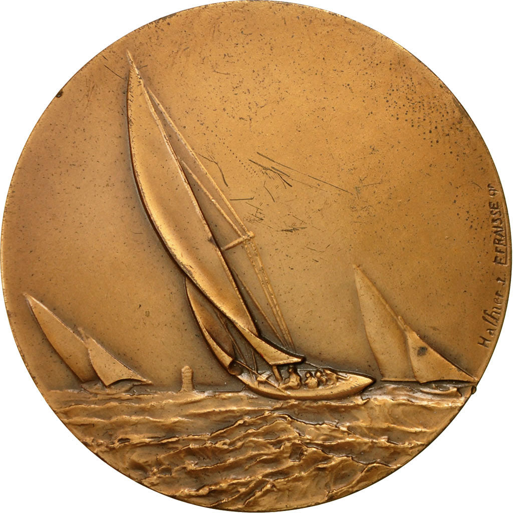 France, Medal, Sport, Voile, Offert par Claude Wilquin Député Pas-de Calais