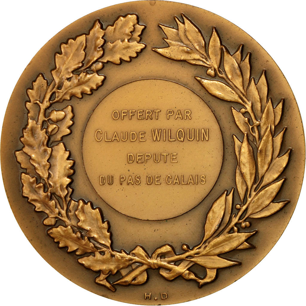 France, Medal, Sport, Voile, Offert par Claude Wilquin Député Pas-de Calais