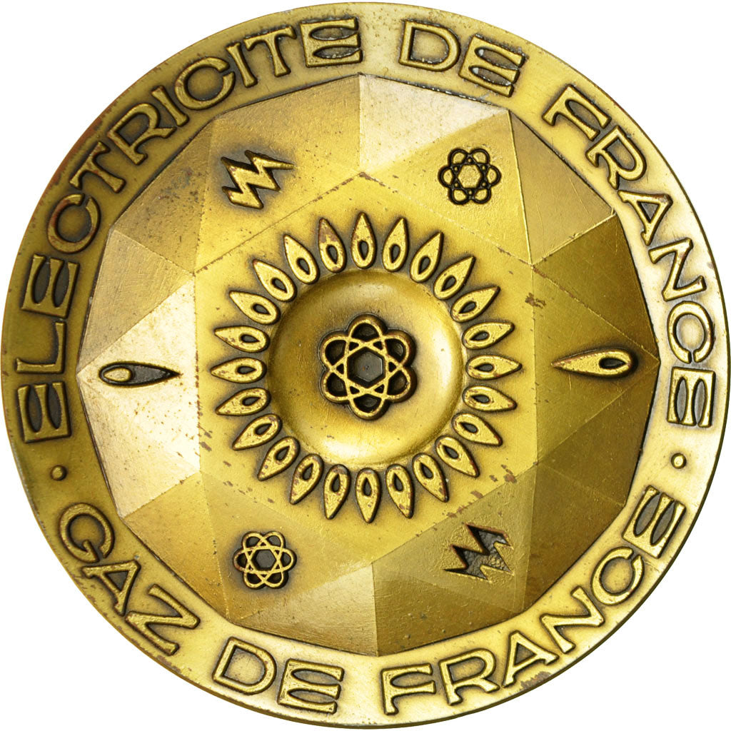 France, Medal, Electricité-Gaz de France, AU(55-58), Bronze