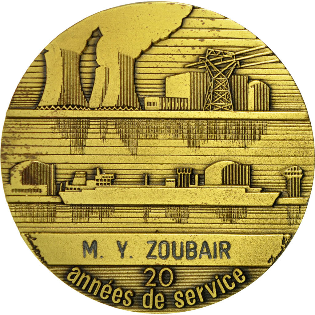 France, Medal, Electricité-Gaz de France, AU(55-58), Bronze