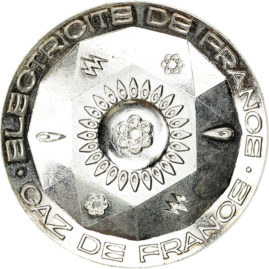 Frankrijk, Medaille, Electricité-Gaz de France, PR, Silvered bronze