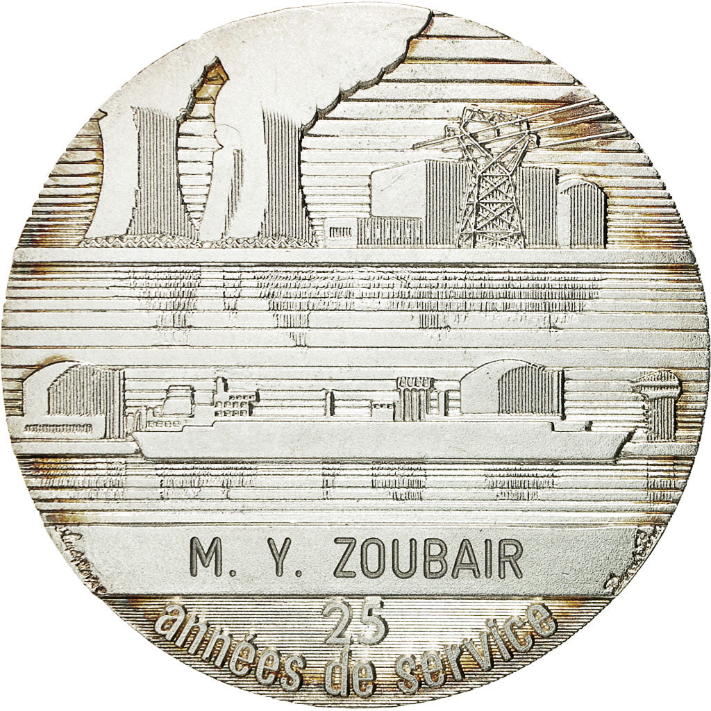 Frankrijk, Medaille, Electricité-Gaz de France, PR, Silvered bronze
