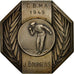 France, Medal, Sport, Prix de Pétanque, 1949, Fraisse, AU(55-58), Silvered