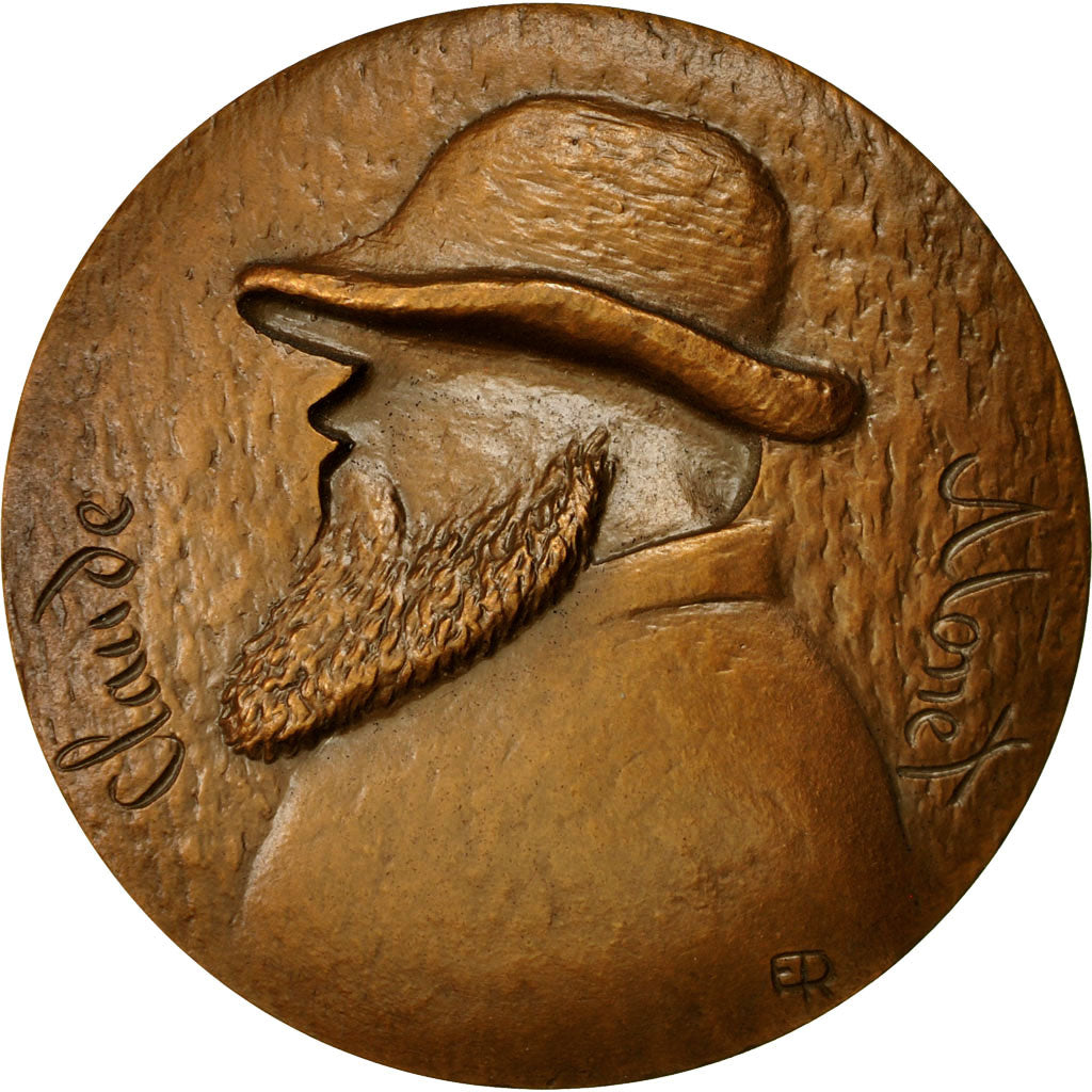 France, Médaille, Peinture, Claude Monet, 1988, SUP+, Bronze