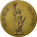 France, Medal, Libéralisme, Statue de la Liberté, 1996, MS(60-62), Bronze