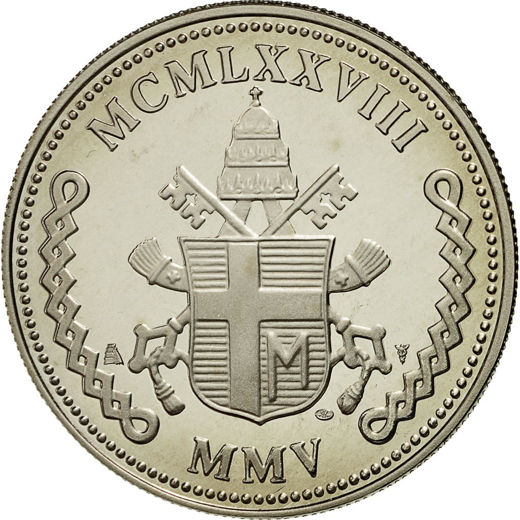 Vatican, Medal, Pape Jean Paul II, 2005, MS(64), Cupro-nickel