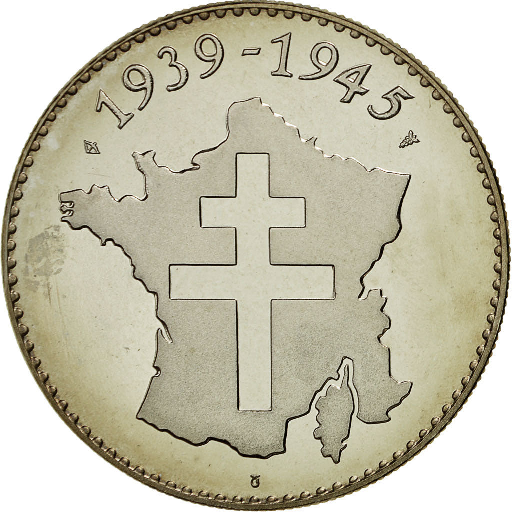 France, Medal, Bataille de Bir Hakeim, Jimenez, MS(64), Cupro-nickel