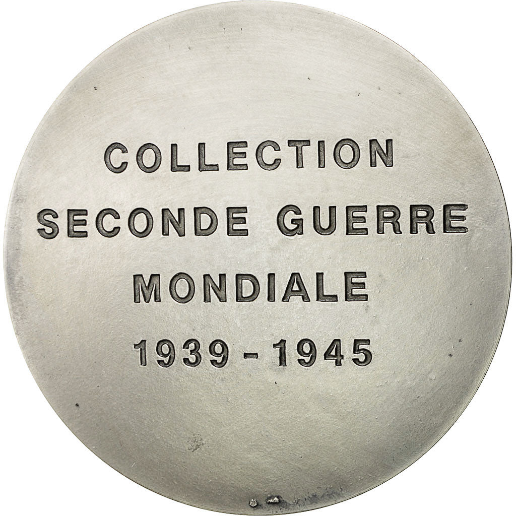France, Medal, Cherbourg Port de la Libération, MS(64), Silvered bronze