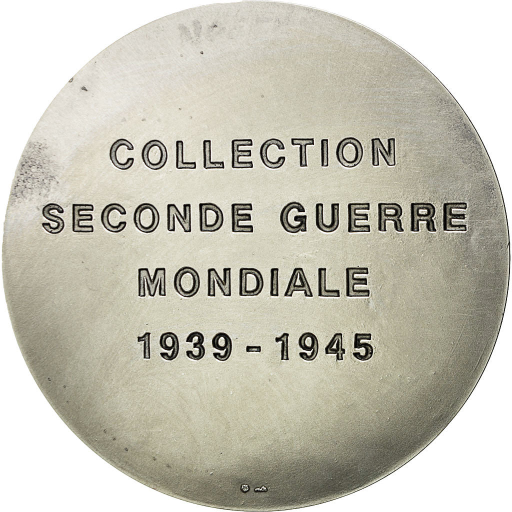 France, Medal, Seconde Guerre Mondiale, Général de Gaulle, Mauviel, MS(64)
