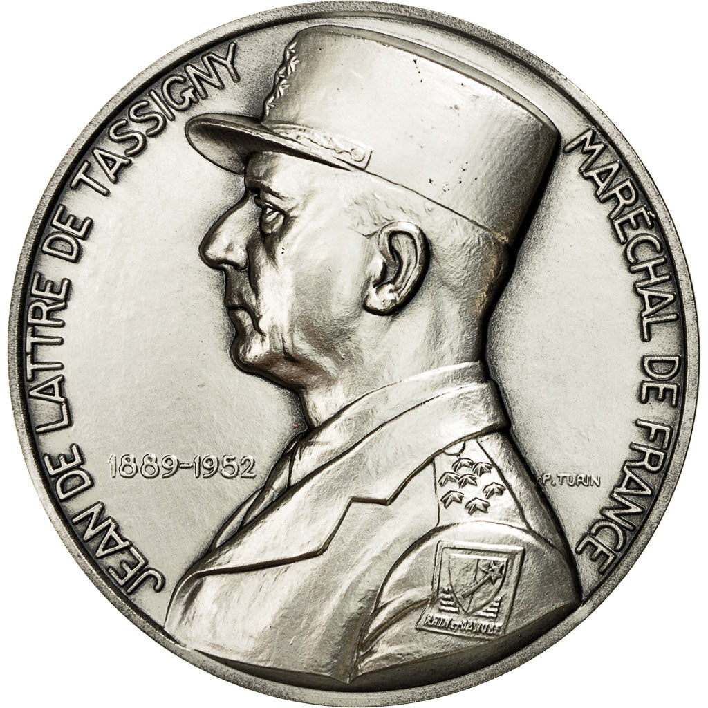 Francia, medalla, Seconde Guerre Mondiale, Jean De Lattre de Tassigny, Turin