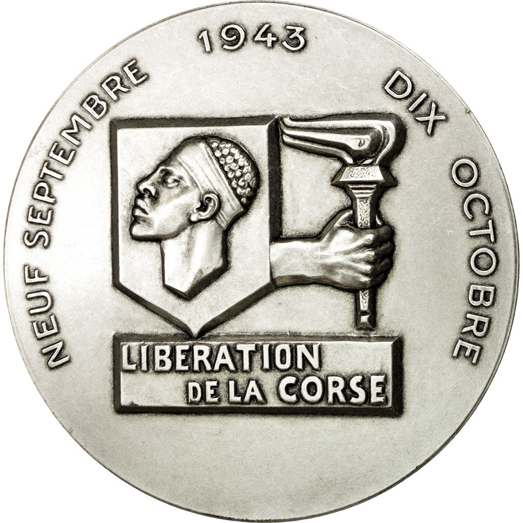France, Medal, Seconde Guerre Mondiale, Libération de la Corse, MS(64)