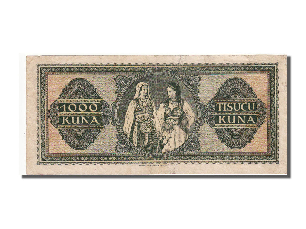 Croazia, 1000 Kuna, 1943, BB+
