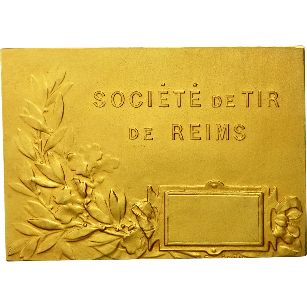 France, Médaille, Société de Tir de Reims, SUP+, Gilt Bronze