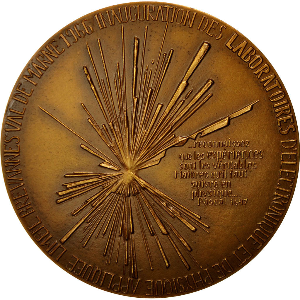 Frankreich, Medaille, Blaise Pascal, Mathématicien et Physicien, 1966