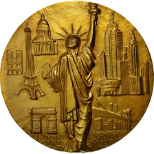 France, Medal, Statue de la Liberté, Gustave Eiffel, Bartholdi, 1986