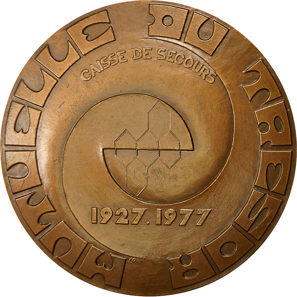 Frankrijk, Medaille, Mutuelle du Trésor, Caisse de Trésor, 1977, Roy, PR+