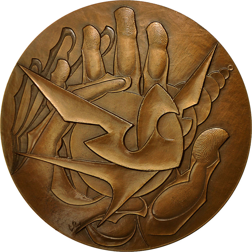 Frankrijk, Medaille, Mutuelle du Trésor, Caisse de Trésor, 1977, Roy, PR+