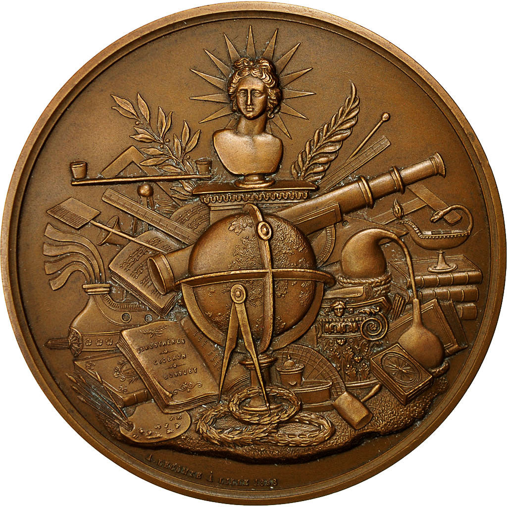 France, Médaille, Association des Anciens Elèves de Lille, 1967, Lecomte